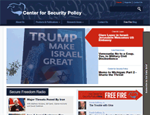 Tablet Screenshot of centerforsecuritypolicy.org